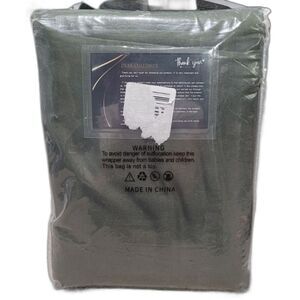 Donlen Olive Green Linen/Polyester Blend Curtains